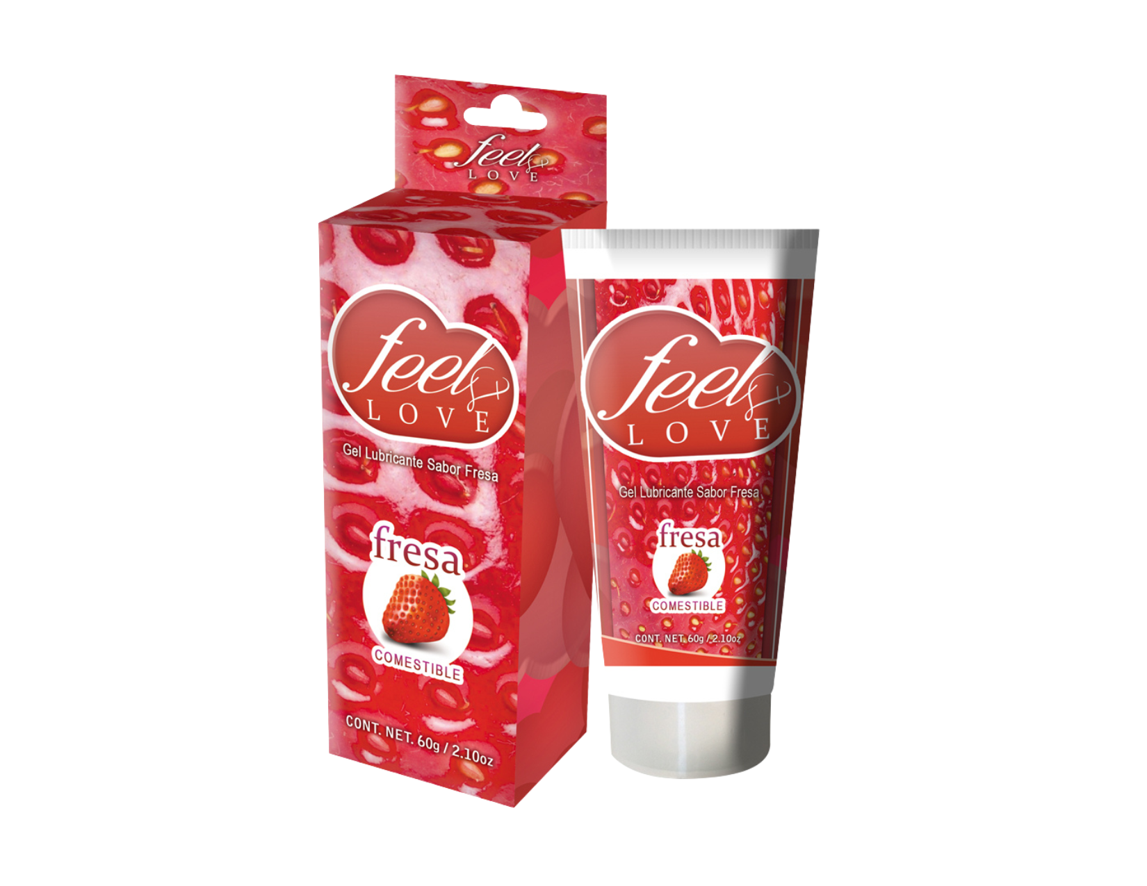 Feel Love Fresa – Lubricante 60 ml